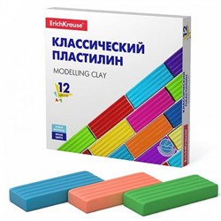 Пластилин 12цв 192гр. классический 50558 ErichKrause