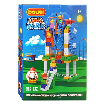 Конструктор 980 STEM Luna Park Аттракцион Колесо Обозрения 3+