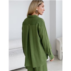 Блузка изо льна с вискозой