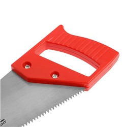 Ножовка по дереву ЛОМ, пластиковая рукоятка, 7-8 TPI, 300 мм