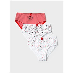 Трусы трикотажные для девочек, 3 шт в комплекте