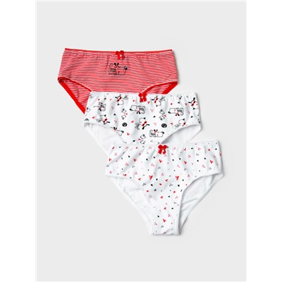 Трусы трикотажные для девочек, 3 шт в комплекте