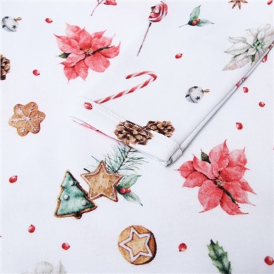 Боди детское MINAKU Winter, рост 62-68 см, белое