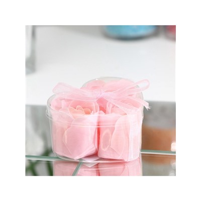 Мыльные розочки, розовые, набор 3 шт.