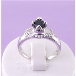 Кольцо родий H01-1832р размер 17 18