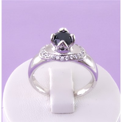 Кольцо родий H01-1832р размер 17 18