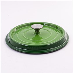 40631 Кастрюля чугун 3,6 л эмаль/покрытие зелёная MB (х2)