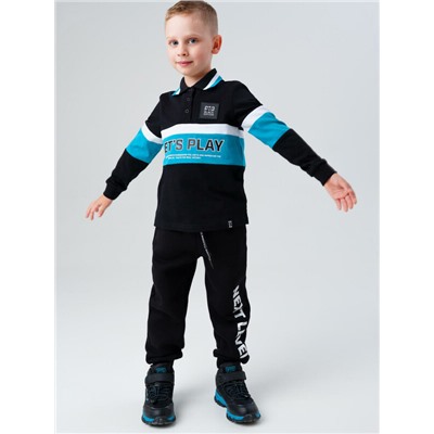 Джемпер трикотажный с воротником поло для мальчиков