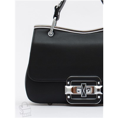 Сумка женская кожаная 6061Q black Polina&Eiterou  в Новосибирске