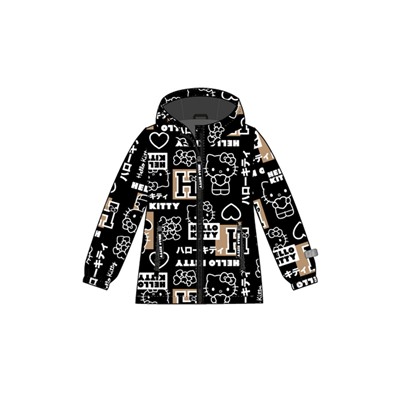 Куртка текстильная с полиуретановым покрытием для девочек (ветровка)