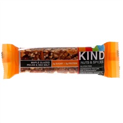 KIND Bars, Nuts & Spices, Maple Glazed Pecan & Sea Salt, 12 Bars