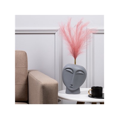 Ветка светодиодная пыльная роза, 56 см, 15 LED, батарейки ААх2 (не в комплекте), свечение теплое белое