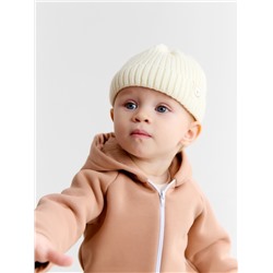 Шапка детская «Крошка Я», размер 44-46 см, молочная