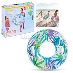 Круг для плавания «Узоры», с ручками, d=97 см, от 9 лет, цвета микс, 58263NP INTEX