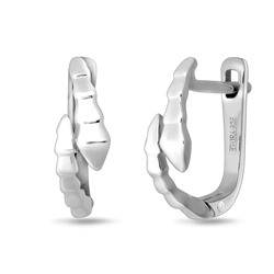 Серьги, без вставки, Змейка3
