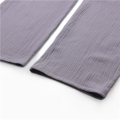 Пижама женская (рубашка, брюки) KAFTAN Basic, размер 48-50, серая