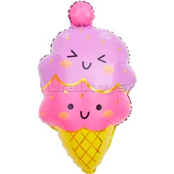 Шар (26''/66 см) Фигура, Сладкое мороженое, 1 шт. в уп.