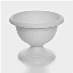 Вазон для цветов «Колывань», 5.3 л, d=30 см, h=24 см, мраморный