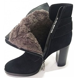 X858-G53MC130 черн Ботинки зима женские (35-40)/6