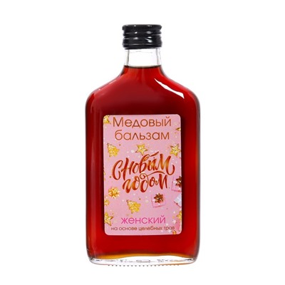 Новогодний безалкогольный алтайский медовый бальзам на травах Vitamuno «Женский», 250 мл