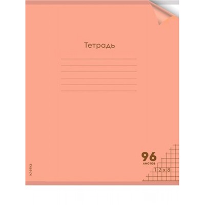 Тетрадь  96л клетка с пластиковой обложкой "НЕОН ORANGE" 96-1368 Проф-Пресс