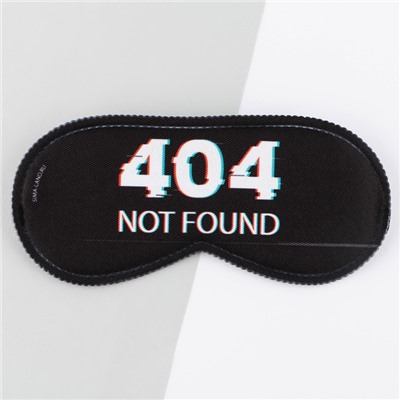 Маска для сна Not found, 19.3×9.5 см, чёрная