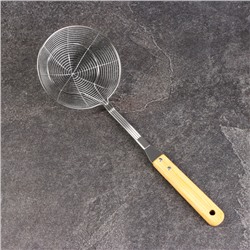 Дуршлаг-сито с деревянной ручкой 39см, диаметр13см, глубина 4,5см