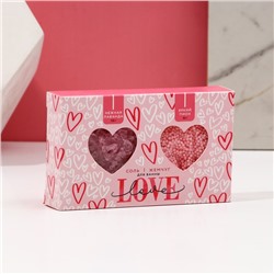 Подарочный набор Love, соль для ванны 100 г и жемчуг для ванны 80 г, Чистое счастье