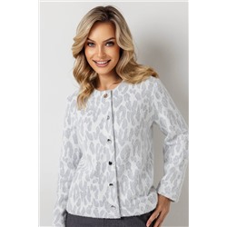 Жакет женский  4351/18/Молочный, голубой