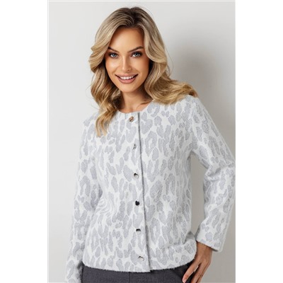 Жакет женский  4351/18/Молочный, голубой