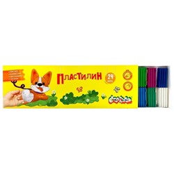 Пластилин  24цв 360 гр. со стеком ПКМ24-К Каляка-Маляка