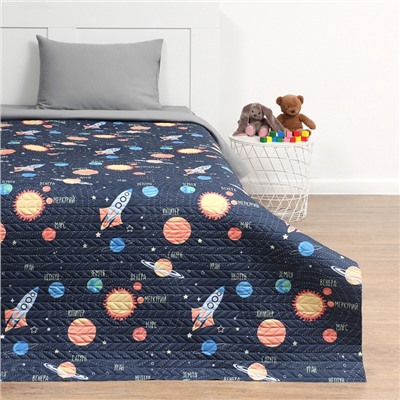 Покрывало 1.5-спальное «Этель» Млечный путь, 145×210±5 см, микрофибра