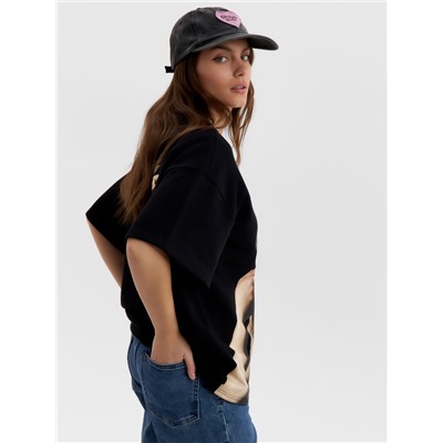 Футболка женская MIST Queen, размер 46, чёрная