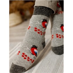 Шерстяные носки с рисунком