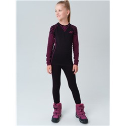 Термокомплект трикот. для девочек: фуфайка с длин. рук, брюки укороченные