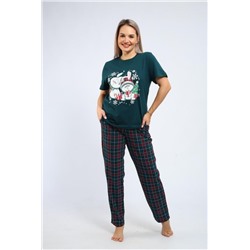 664 Пижама Зайки (Зеленый)