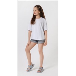 Фуфайка (футболка) для девочки Гретта-4 (Белый)