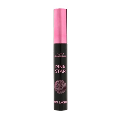 Тушь для ресниц PINK STAR силиконовая кисть, эффект удлинения, 10 мл