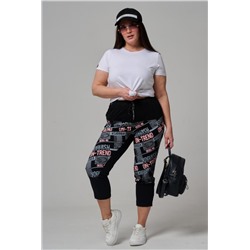 7496 брюки женские (Черный)