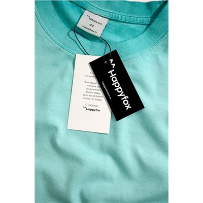 Женская футболка оверсайз с эффектом градиент Happyfox