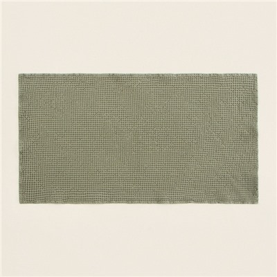 Полотенце вафельное SL HOME: Linen «Олива», 40×70 см, оливковое