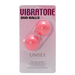 Розовые вагинальные шарики Vibratone DUO-BALLS