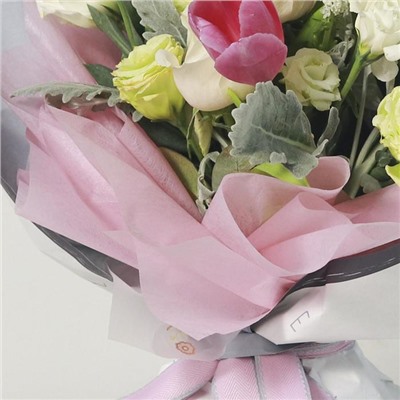 Фетр для упаковок и поделок, однотонный, светло - розовый, 50 см × 15 м