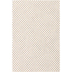 Простыня на резинке трикотажная на овальный матрас 125х75, арт. ПРК-ОВ/ горошки-беж