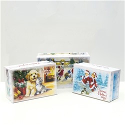 Набор подарочных новогодних коробок «Счастья в Новом году», 10 в 1, 30.5×19.5×12- 12×7×4 см