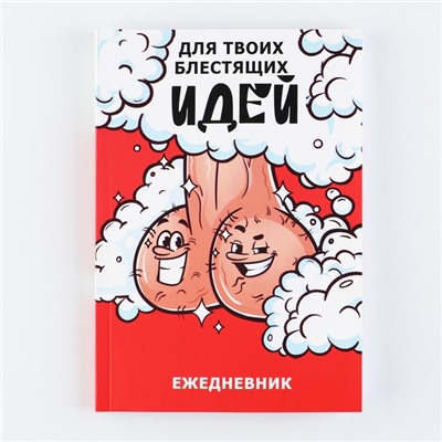 Ежедневник А5, 80 л «Блестящие идеи» 18+