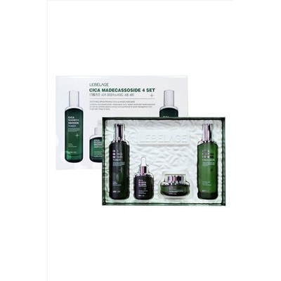 Lebelage Набор для комплексного ухода за кожей с центеллой / Cica Madecassoside (Toner, Emulsion, Ampoule, Cream) KRISTALLER, 1117728