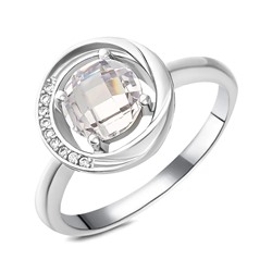 Кольцо, куб.циркон., BY-6046