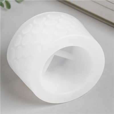 Молд силиконовый «Подсвечник цилиндр с кругами» 8.5×8.5×8.5 см
