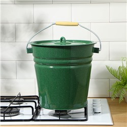 УЦЕНКА Ведро эмалированное, 12 л, без крышки, цвет МИКС